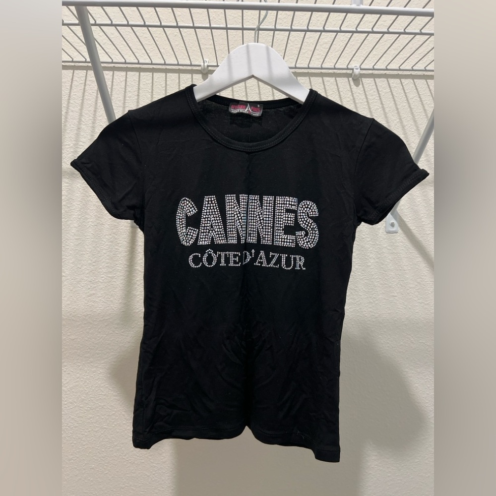 Attitude Paris Cannes T-Shirt Size S Color Black T- Shirt